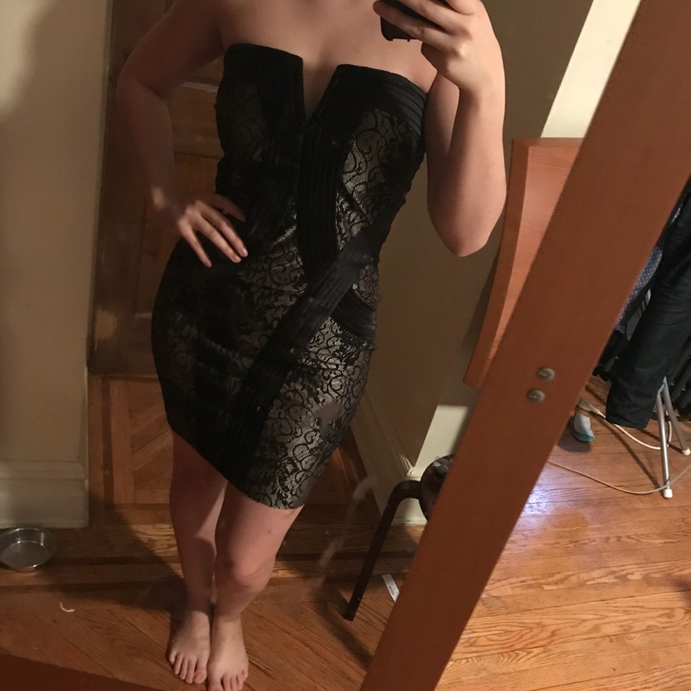 Black Body Con Dress